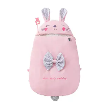 

Cute Baby Stroller Sleeping Bag Winter Warm Sleepsack Windproof For Infant Wheelchair Envelopes For Footmuff