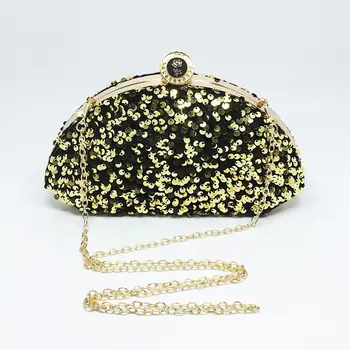 

Spring And Summer Popular Two-color beads Women's Shoulder Bags fashion Mirror Elegent Banquet bag Glittering prom Party Clutch