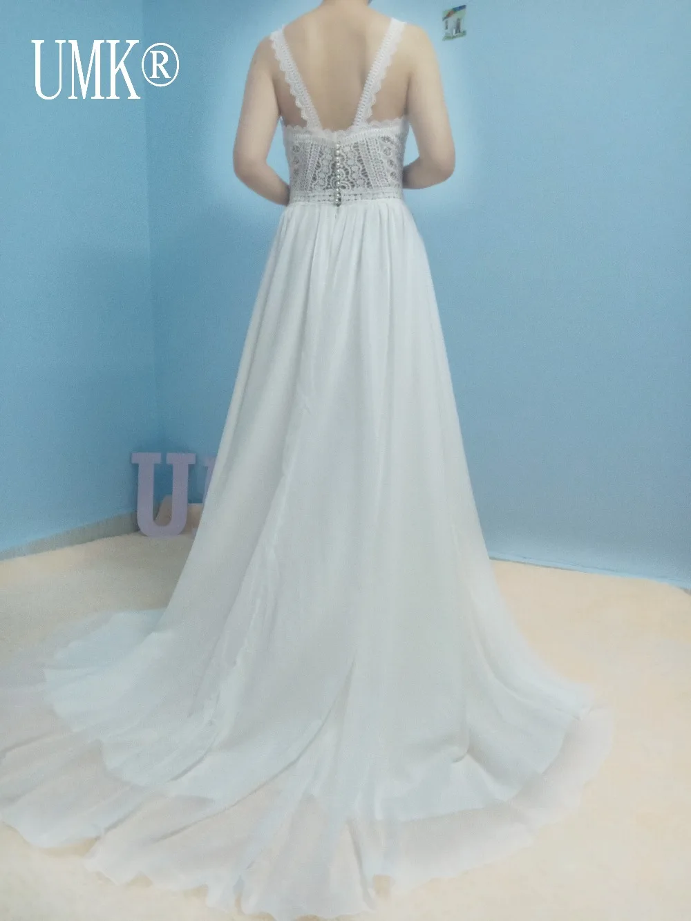 Сексуальное богемное кружевное пляжное свадебное платье спереди Сплит Свадебные платья из шифона богемное Прозрачное платье на плечо Vestido De Noiva