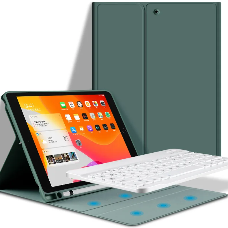 

Cover for iPad 10.2 Air 3 2019 Case with Pencil Holder Bluetooth Keyboard Case for iPad 9.7 2018 Air 2/1 Pro 10.5 Mini 4 5 7th