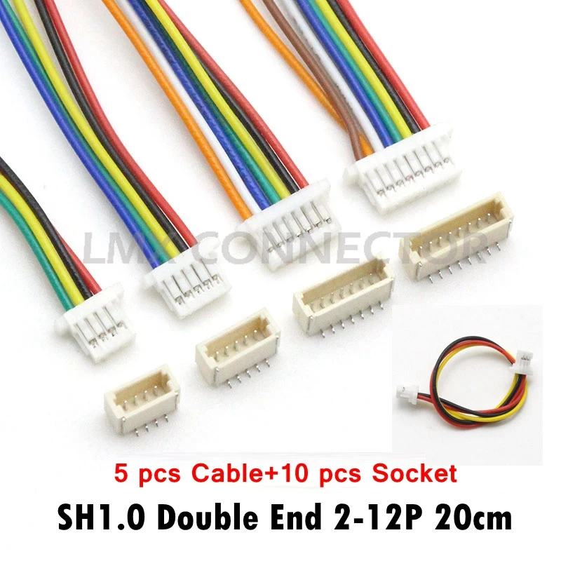 5setsJSTSH10mmWireCableConnectorDoubleEndSMDVerticalMaleSocket28AWG.jpg