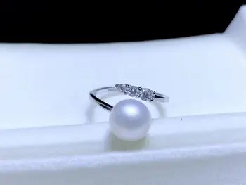 

New Arrival Style 925 Sterling Silver Adjustable Finger Ring Findings Jewelry Parts Fittings Accessories for Pearls