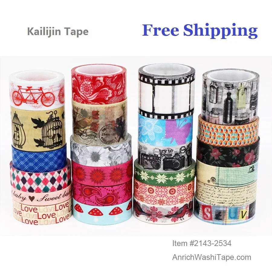Washi Tape de estilo Retro, cinta de papel Washi de 10m para álbum de recortes, cinta decorativa