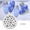 PICT YOU Nail Stamping Plates Snow Winter Nail Art Stamp Template idea nail Image Plate Stainless Steel Stencil Tools ► Photo 3/6