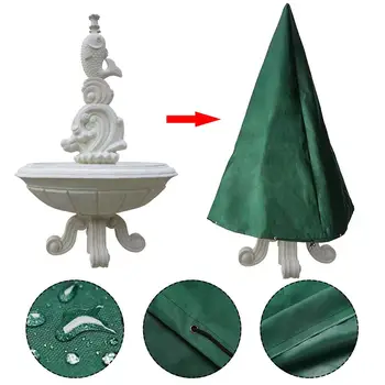 

Fountain Cover Lightweight Weatherproof Fountain Dust Cover With Drawstring Waterproof Protector For Outdoor Courtyard Garden