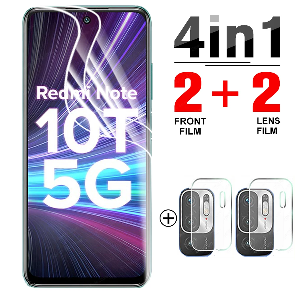 Pellicola Idrogel 4 In 1 Per Xiaomi Redmi Note 10T 5G Pellicola Protettiva Per Schermo Reme Red Note 10 Pro 10S Pellicola Non In Vetro