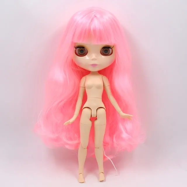 ICY 1/6 Blyth Подгонянная Обнаженная кукла с натуральной кожей тела, глянцевое лицо для ребенка подарок, игрушка - Цвет: BL1215 nude