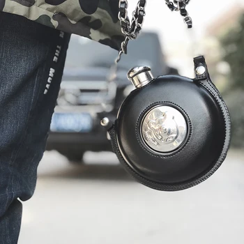 

600ML Stainless Steel Water Bottle Retro Jug Big Capacity Military Canteen Kettle Shoulder Copo Termico Adults Gifts 30BWB19