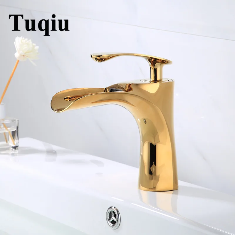 Vidric Basin Faucets Gold Black Chrome White Brass Bathroom Faucet