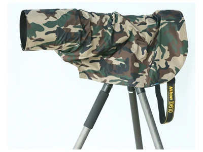 ROLANPRO нейлон водонепроницаемый объектив камуфляжное пальто дождевик для Nikon AF-S 500 мм F5.6E PF ED VR объектив защитный чехол кожух для оружия - Цвет: Rain cover L
