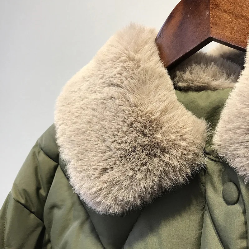 Mooirue, осенне-зимняя парка, Корейская Повседневная Женская одежда с хлопковой подкладкой, свободная теплая однотонная куртка, новое хлопковое пальто