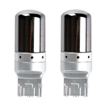 

Chrome silver Turn Signal Light Super bright Lamp Bulbs Replacement Set 1000LM Parts Accessories Car