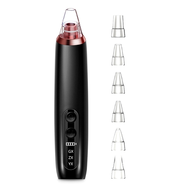 Mini Handheld Electric Facial Vacuum Suction Pore Cleaner Rechargeable Face Cleansing Blackhead Removal Acne Treatment Skin