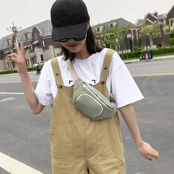 

Women Fanny Waist Pack Bum Canvas Daily Chest Waist Girl Two-Layer Phone Pouch Travel Cute Leisure Chest Crossbody Bags