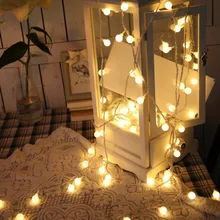 Ball-Lighting-Strings Starry-Lights Party-Decor Christmas-Tree Wedding Bedroom Warm White