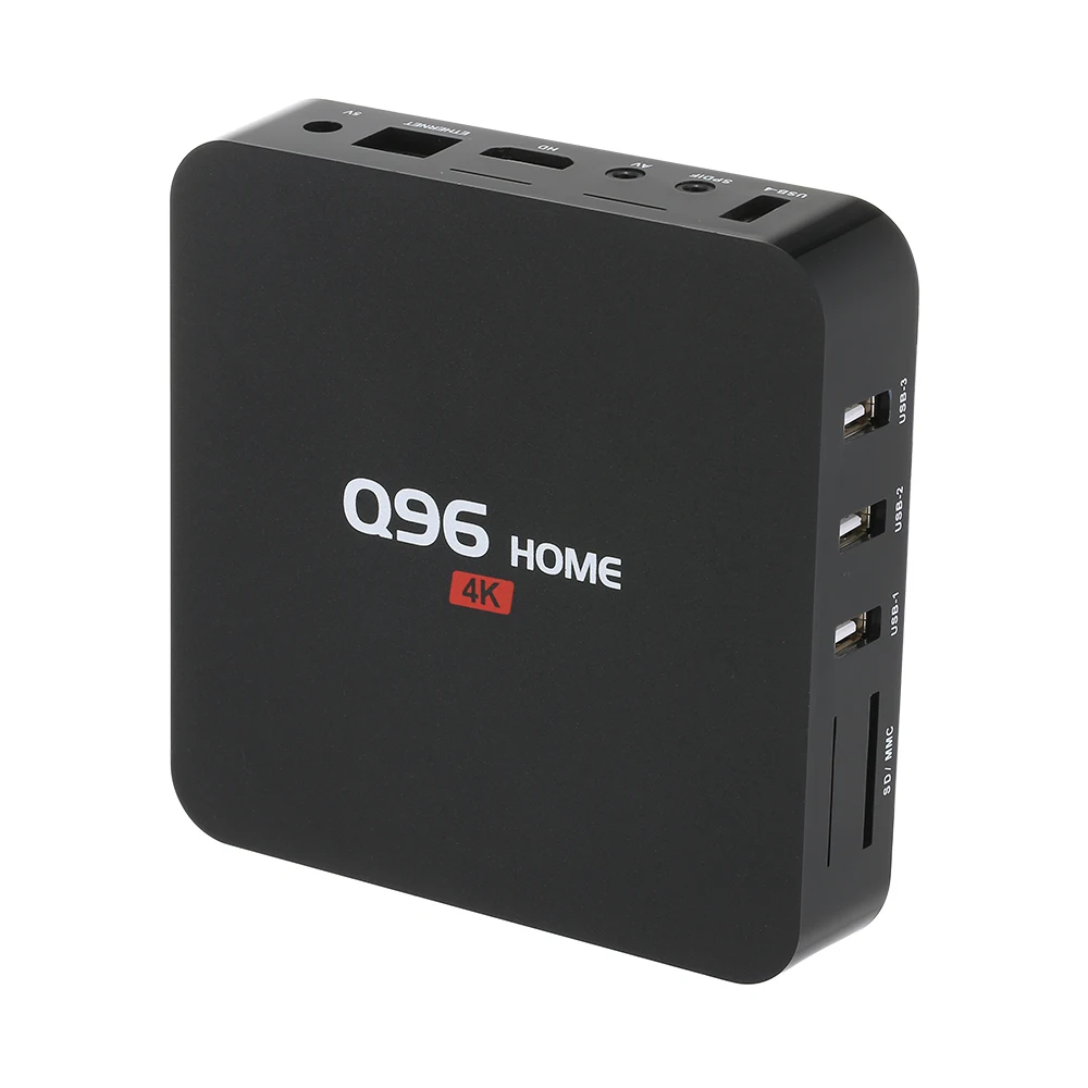 Q96 домашний умный Android ТВ приставка UHD 4K медиаплеер RK3229 четырехъядерный H.265 VP9 HDR10 Android 8,1 ТВ приставка с пультом дистанционного управления