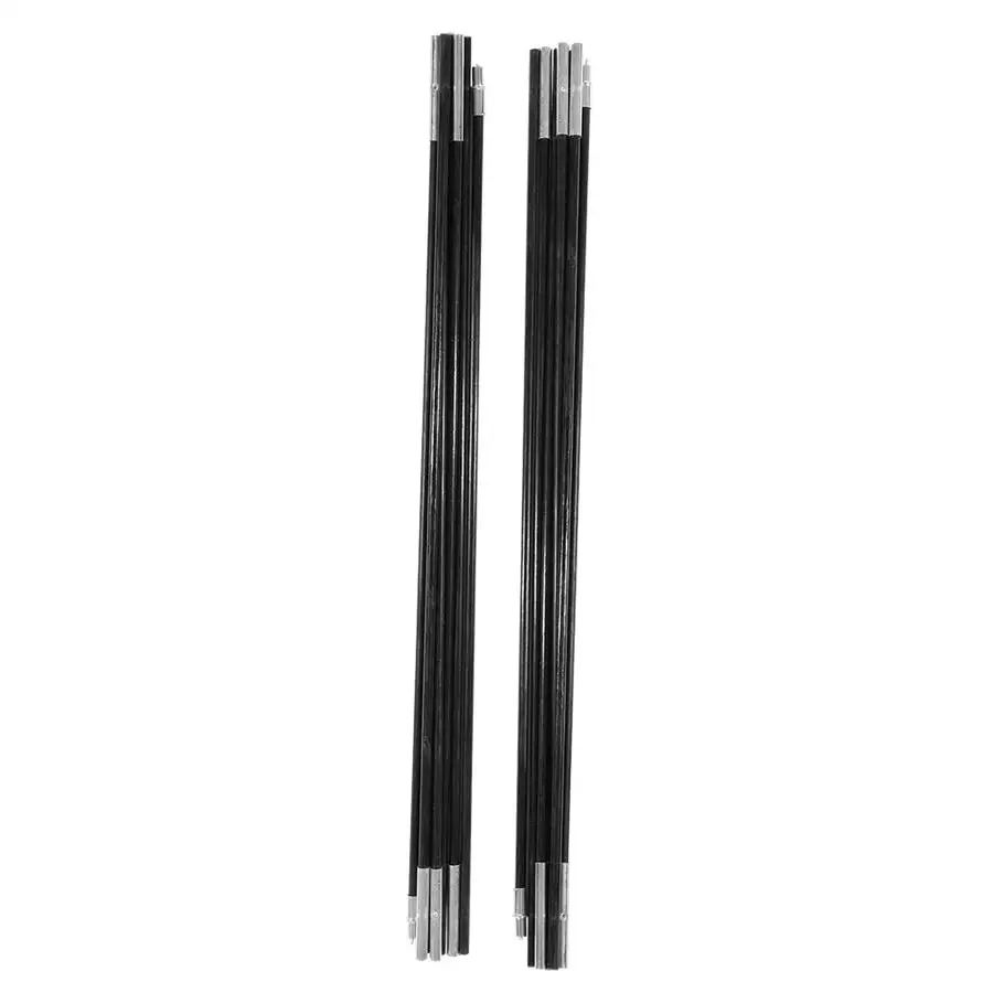 Camping Tent Accessories 330/340/396cm 7mm Tent Pole Fiber Rod Tent Support Double Pole Foldable Backpacking For Outdoor Camping Hiking Traveling