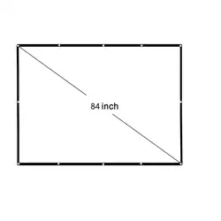 Проектор высокого класса портативный складной экран 84 дюймов проектор мягкая занавеска высокой четкости занавес экран