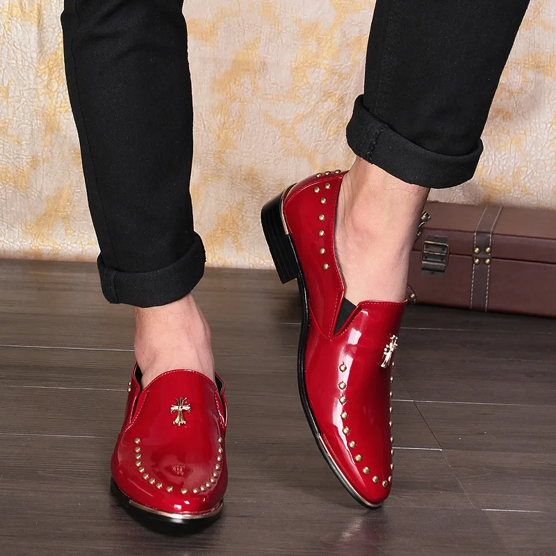 

Leather Shoes Men's British-Style Pointed-Toe Casual Versatile Korean-style Youth Slip-on Lazy Trend Shoe Hair Stylist MEN'S SHO