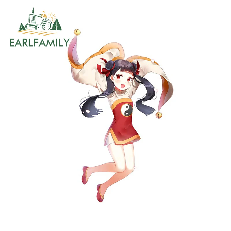 EARLFAMILY 13 см x 7 9 для Li ion аккумулятор Манга Девушка автомобильные наклейки
