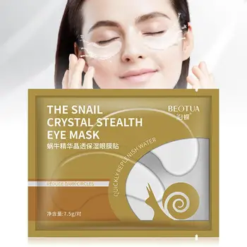

5 packs snail crystal collagen eye mask eye patches remove circles For face gel eyes mask care dark For ageless eye mask W6L5