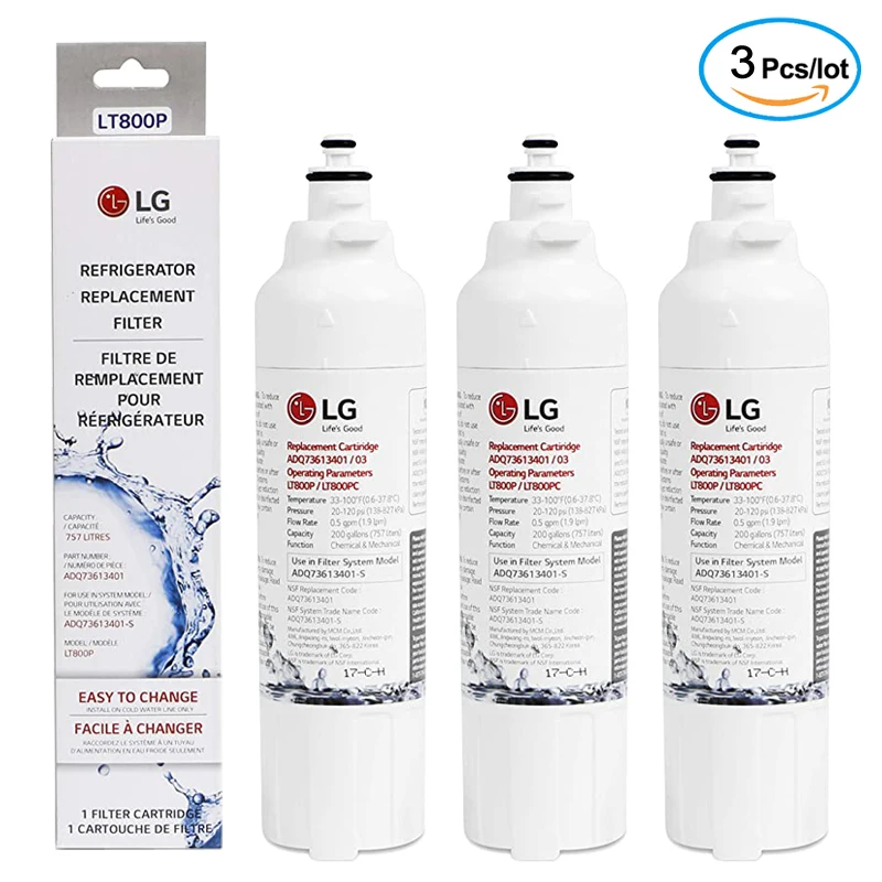 Замена LG LT800P ADQ73613401 фильтрующий элемент холодильника подходит для GF 5D712SL AD701SL 3 упаковок|Водяные фильтры| |