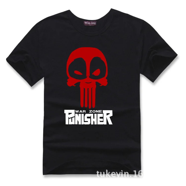 

America Superhero Spider-Man Deadpool Based Friends Sell Meng Lovely Crew Neck Pure Cotton MEN'S T-shirt