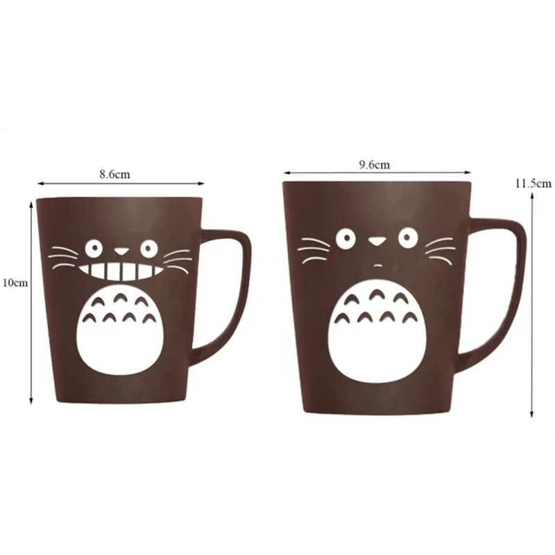 Керамическая кружка для молока и кофе Totoro с большой емкостью рисунком из