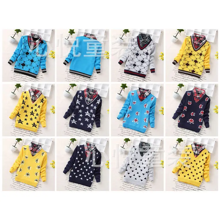 

Spring Autumn New Sweaters Children Boys Shirt Girls Sweaters