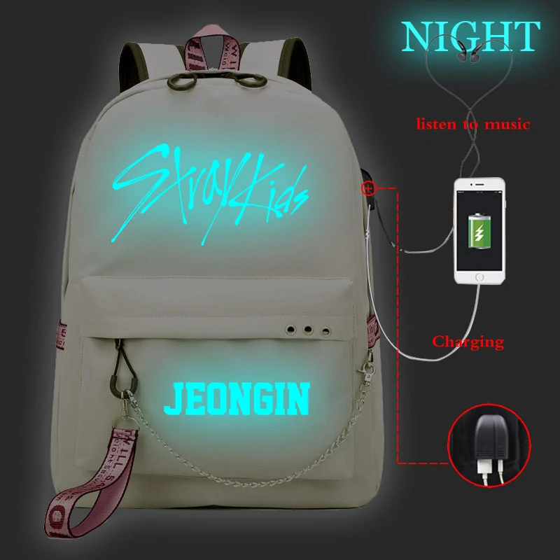 Girls Backpacks 20 Stray Kids Mochilas Рюкзак для девочек Harajuku школьные рюкзаки для девочек Женская Студенческая сумка для книг рюкзак дорожный рюкзак - Цвет: Girls Backpacks 20