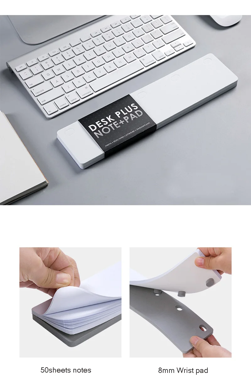 Creative Desk Wrist Pad Self-Adhesive Memo Pad Sticky Notes Notepad School Office Supply Stationery Portable Notebook Gifts