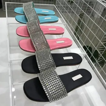 

Hot Sale Women Shoes Summer Sexy Women Slippers Genuine Cow Leather Flats Platform shoes Women Slippers Zapatos De Mujer