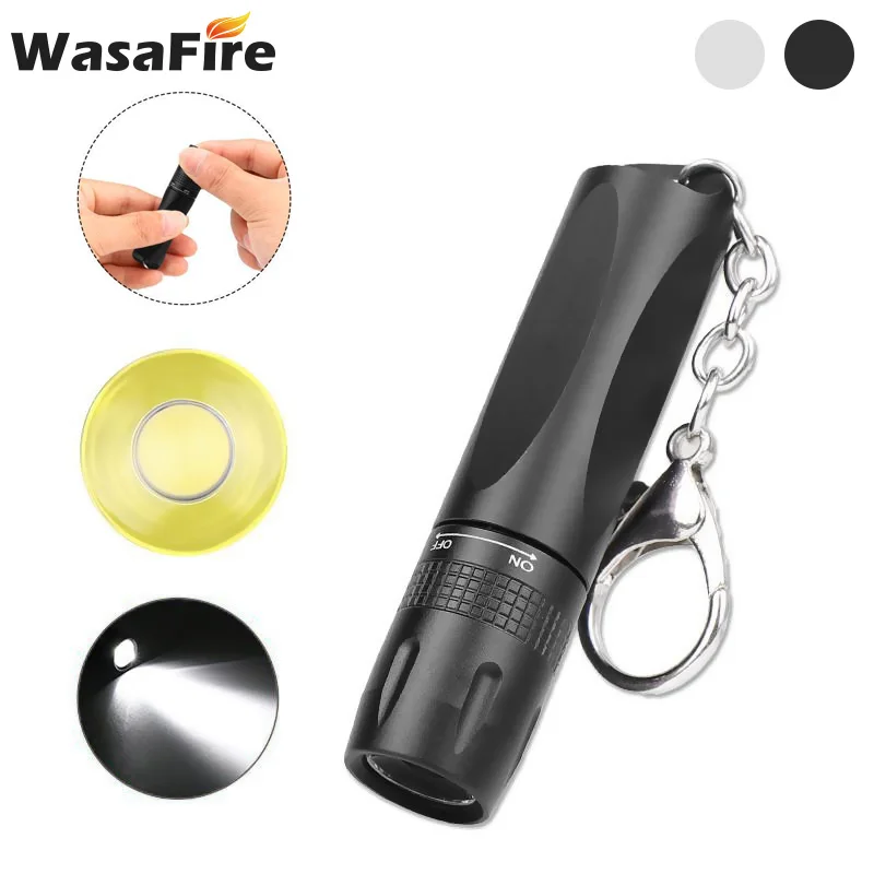 Ultra Bright Aluminum Alloy Small Lantern Mini Keychain Flashlights White Light Rechargeable Waterproof Pocket Torch high power led torch