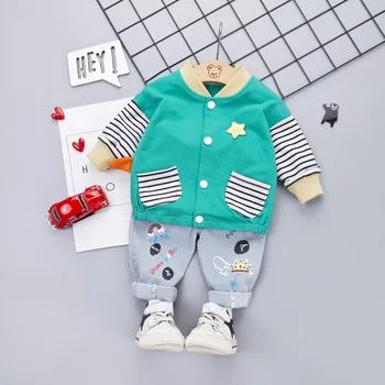 

Baby Boy Gentleman Clothing Sets Kids Clothes For Birthday Sport Outfits Suit Fashion Tops Coat+ Pants 2pcs/set Tracksuit Sets