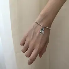 S925 стерлингового серебра звезды циркон бусины цепь серебряный браслет ювелирные изделия