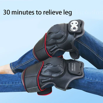

1 Pair Easy Operate Heat Vibration Portable Massager Physiotherapy Home Arthritis Effective Knee Joint Gift Sports Pain Relief