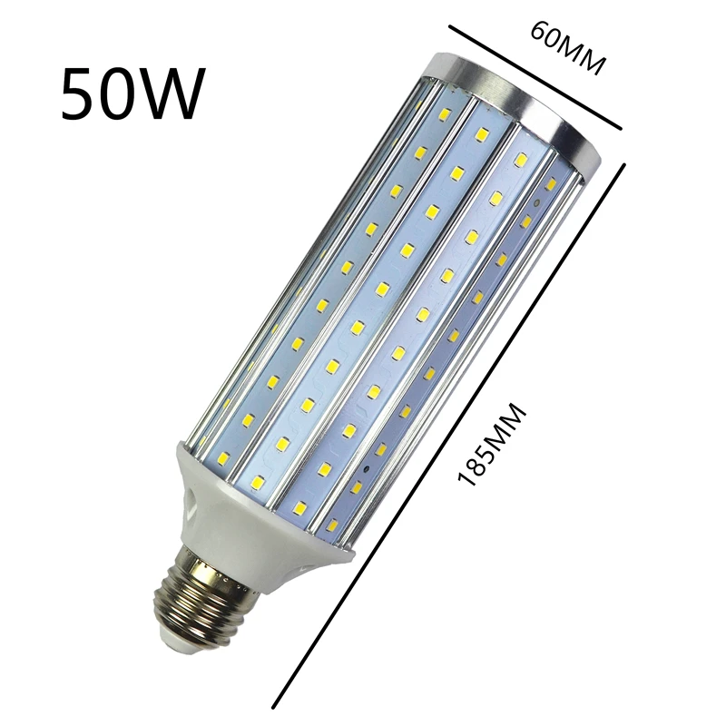 LED Bulb Aluminum shell lamp 18W25W30W40W50W 60W 80W 100W 220V E14 E26 E27 E39 E40 LED Corn light street lamp Cool Warm White