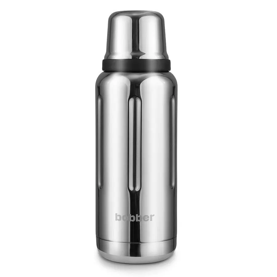Thermos bobber flask-1000 (flask-1000/glossy) 1L. Silver/black heat  preservation product drink stainless steel durable housing household  heat-insulating tableware long-term food temperature close cover vessel  content - AliExpress