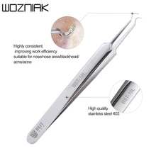 Лучший Пинцет для наращивания ресниц Ниппер противокислотные стальные иглы Пинцет для удаления акне лицо Уход изогнутый прямой инструмент для ногтей