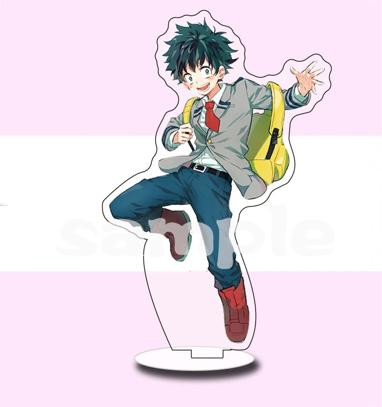 Izuku Midoriya B My Hero Academy Boku no Hero Academy Todoroki Shoto Izuku акриловые фигурки стенд карточные игрушки Коллекционная косплей реквизит коллекция - Цвет: Izuku Midoriya B