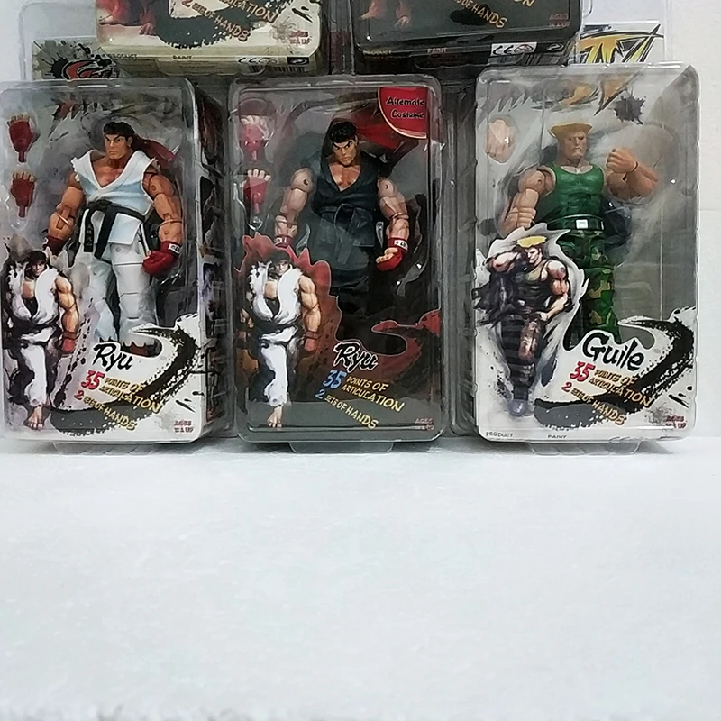 18 см NECA Ken Guile Hoshi Рю фигурка модель игрушки кукла для подарка