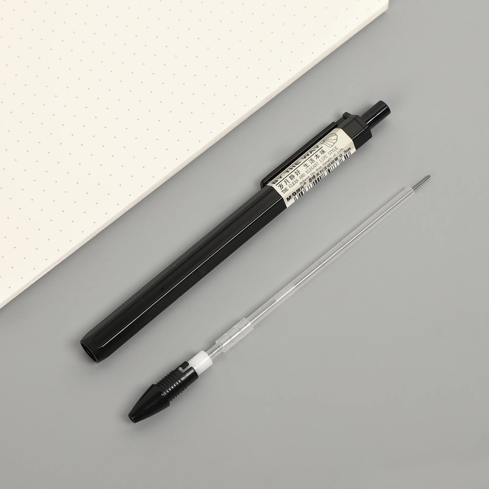 Mechanical Pencils 3 Pcs 0.5/0.7mm Simple Plastic Drawing Propelling Automatic For Student Office