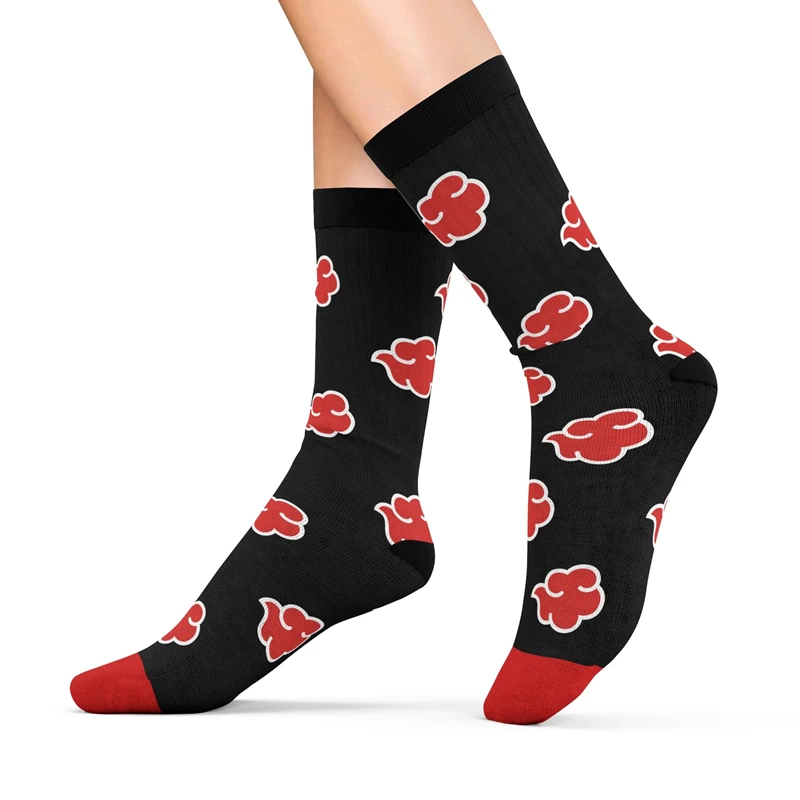 Akatsuki Cloud Pattern Cushion Socks