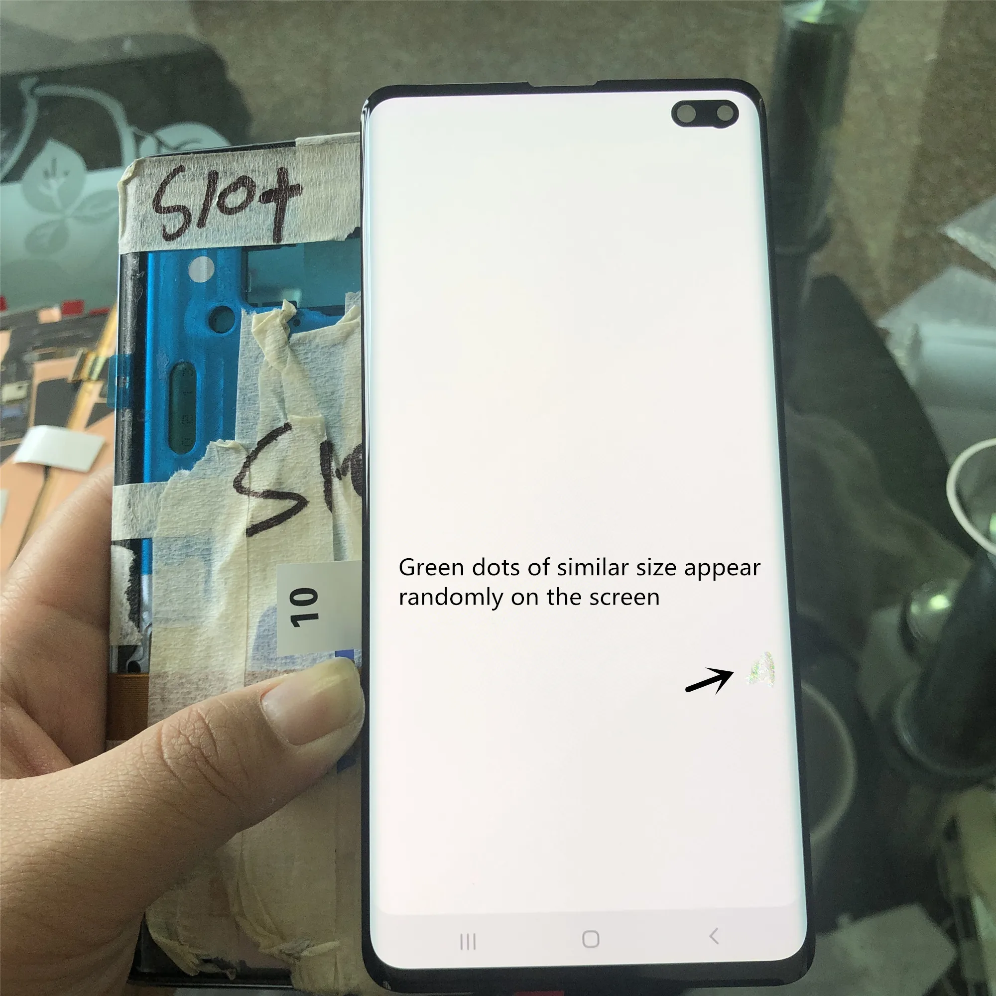 Original LCD For SAMSUNG Galaxy S10 Plus S10+ SM-G975 G975F Display With Dead Pixels+Touch Screen Digitizer+Frame Replacement | Мобильные