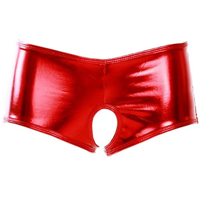 

Sexy Female Shiny Wetlook Crotchless Backless Open Crotch G-string Briefs Club Underwear Under Pants Fetish Lingerie