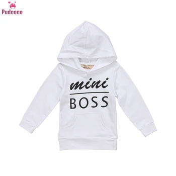 

New Baby Girl Long Sleeve Letter Tops Boy T-Shirts Newborn Black and White Top