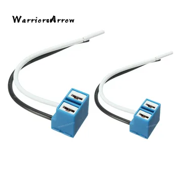 

2PCS H7 Electrical Wiring harness 2 Pins Connector Plug Headlight automobile Bulb Adapters Socket Outlet Array Lamp Base Car