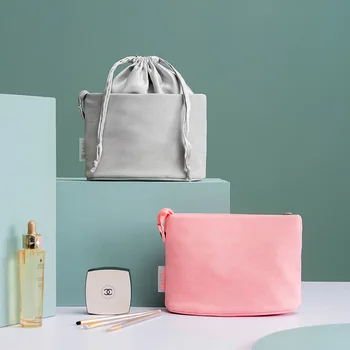 

Fan Degrees 2020 New Style Douyin Hot Selling Drawstring Top Makeup Bag Privacy Simple European Style Manufacturers Direct Selli