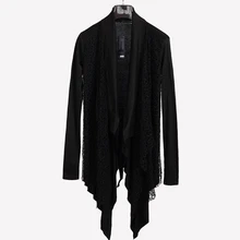 Men's Long Sleeve Cardigan Spring and Autumn Long Windbreaker Large Size Sweater Shirt Men's Autumn Jacket Thin Jacket Clothes