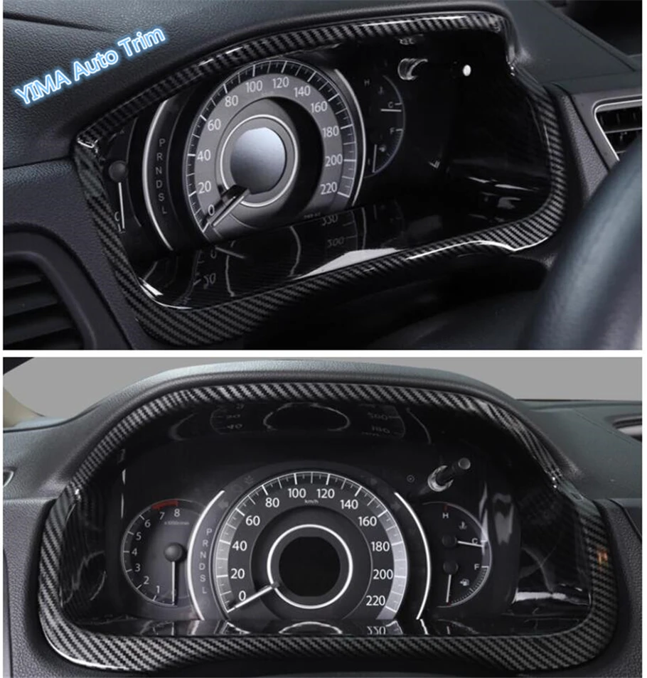 Lapetus Авто Стайлинг центральная консоль приборная панель приборная рамка Крышка отделка Подходит для Honda CRV CR-V 2012- ABS углеродное волокно